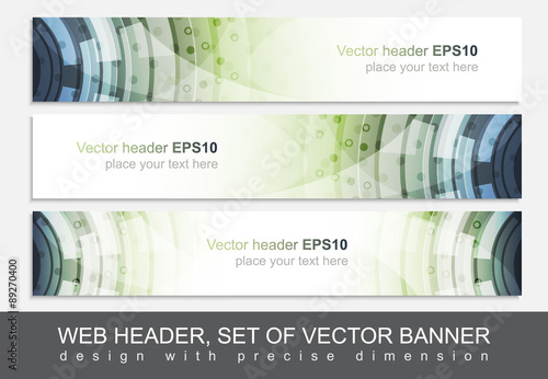 Creative web header or banner for your project photo
