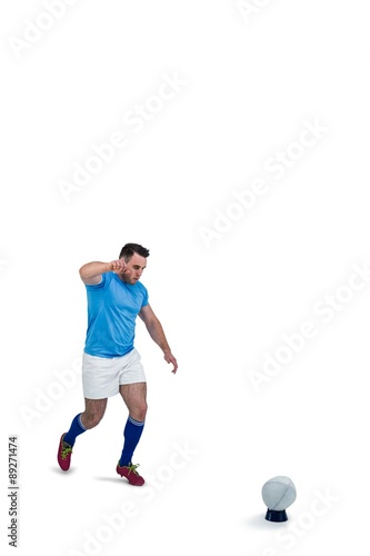 Rugby player ready to kick