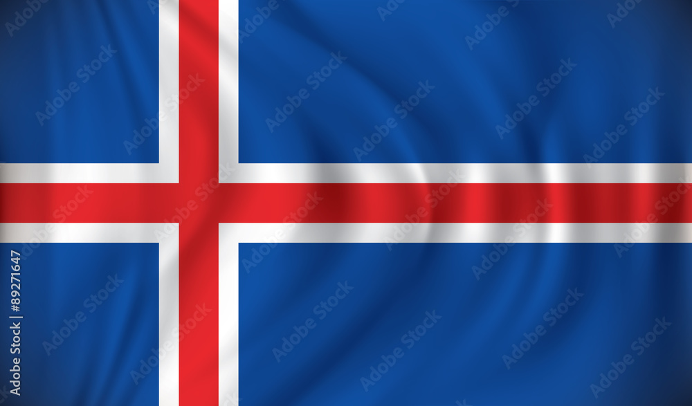 Fototapeta premium Flag of Iceland