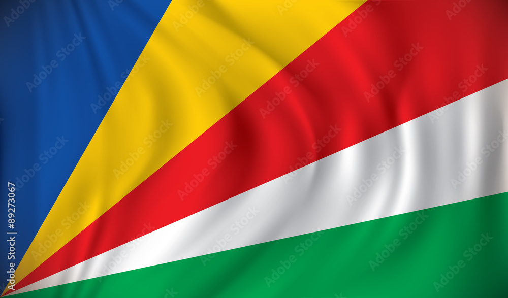 Fototapeta premium Flag of Seychelles