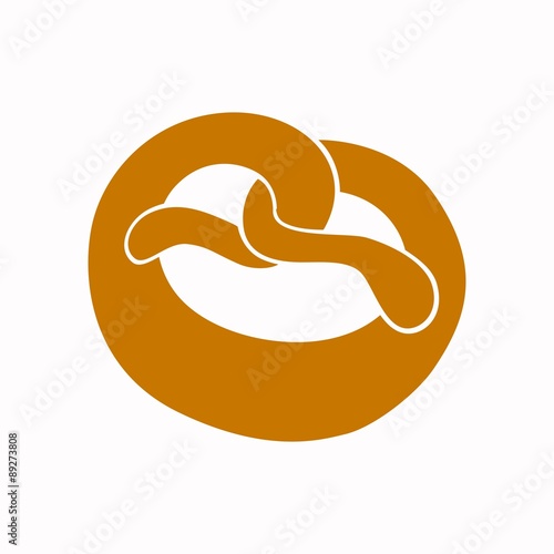 Vector Illustration of a Pretzel Icon
