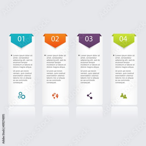 Vector colorful info graphics for your business presentations.