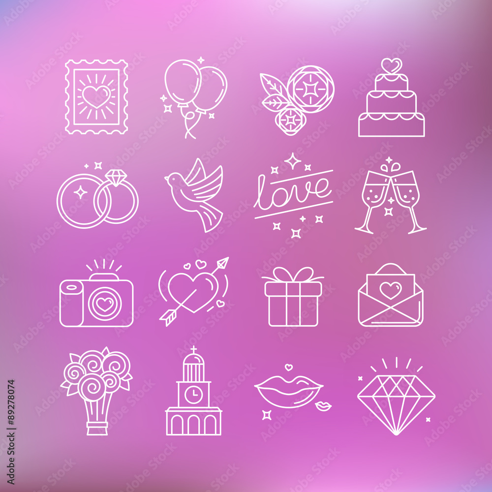 Wedding icons Wedding icons
