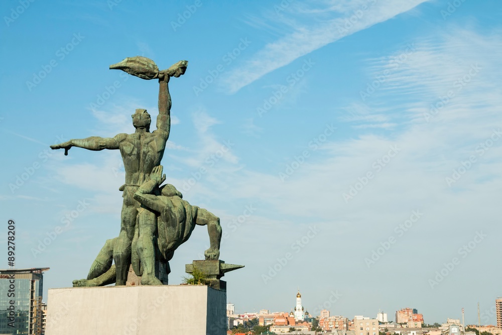 Fototapeta premium Monument of Strike of 1902, established in Rostov - on - Don.