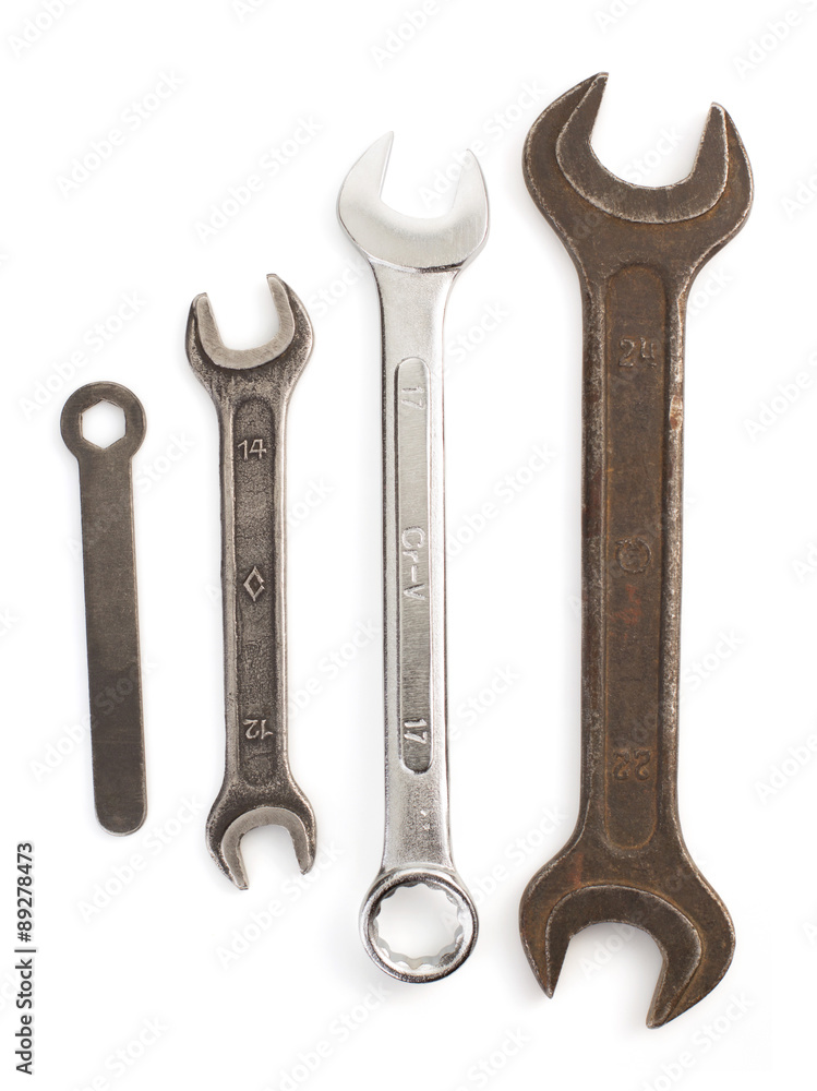wrench tool isolated on white wrench tool isolated on white