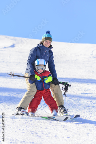 Skikurs mit der Mama