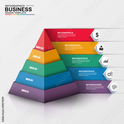 Infographic marketing vector design template
