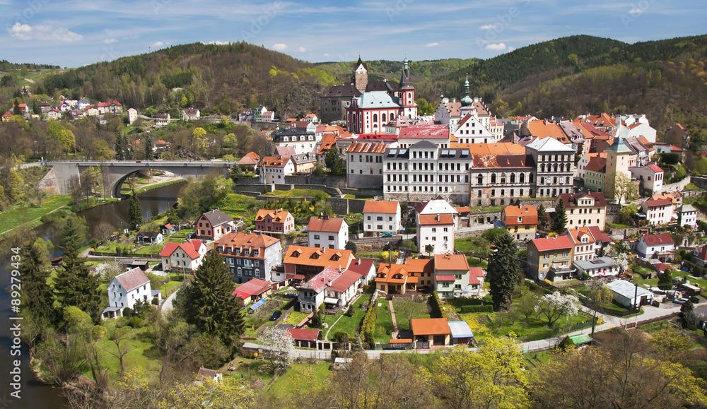 Castle Loket in the Sokolov District, in the Karlovy Vary region