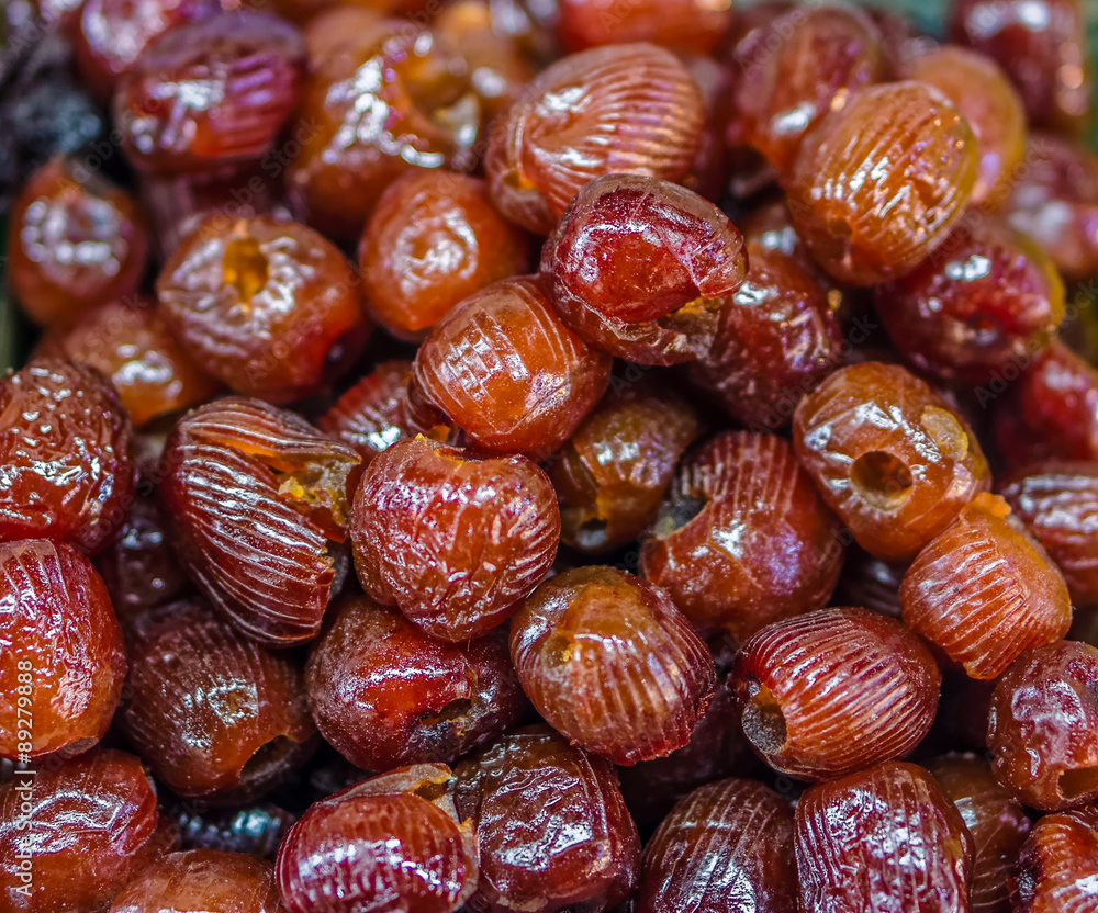 Heap of dried Chinese date (Ziziphus jujuba) for retail sale Heap of dried Chinese date (Ziziphus jujuba) for retail sale