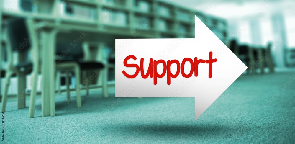 Support against volumes of books on bookshelf in library Support against volumes of books on bookshelf in library