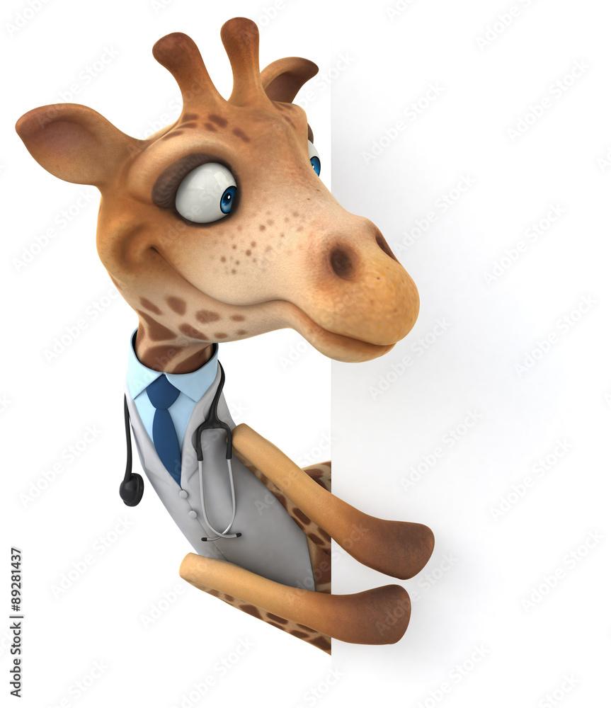 Obraz premium Fun giraffe