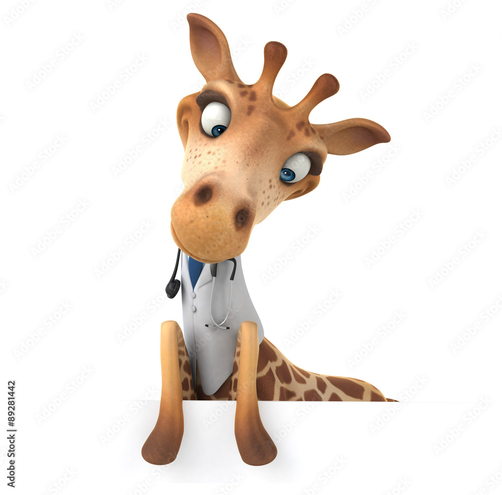 Fototapeta premium Fun giraffe