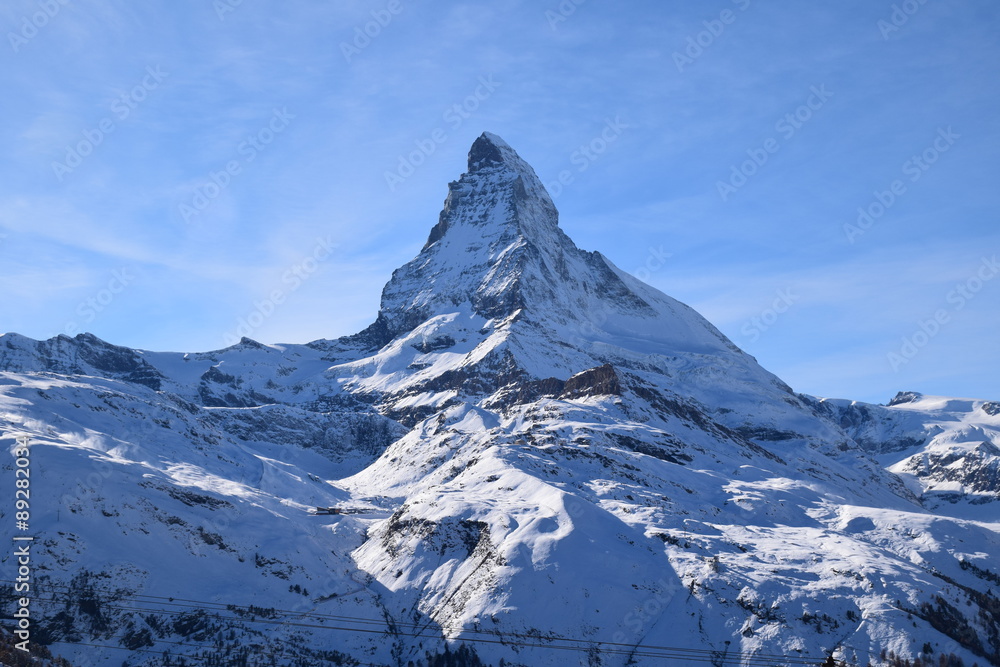  Matterhorn mountain, zermatt in switzerland
