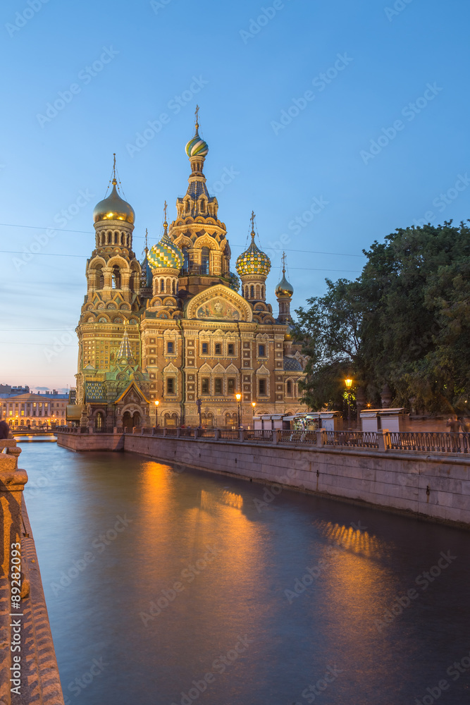 Fototapeta premium Church of the Savior on Blood at St.Petersburg, Russia