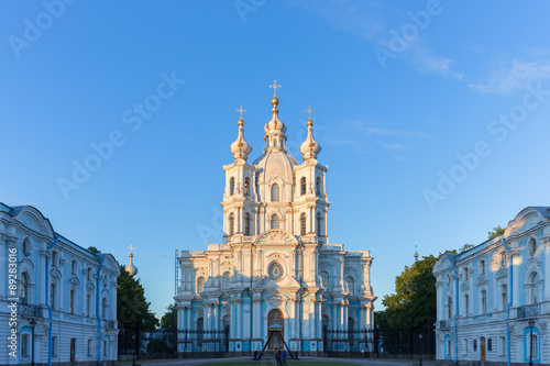 Smolny Cathedral in St.Petersburg, Russia