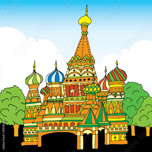 Saint Basil cathedral. Russia, Moscow