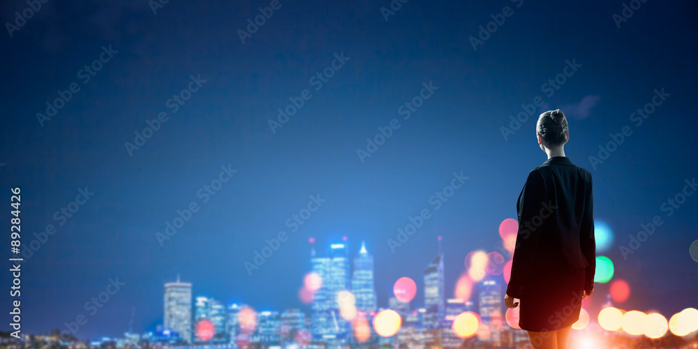 Fototapeta premium Big city never sleeps