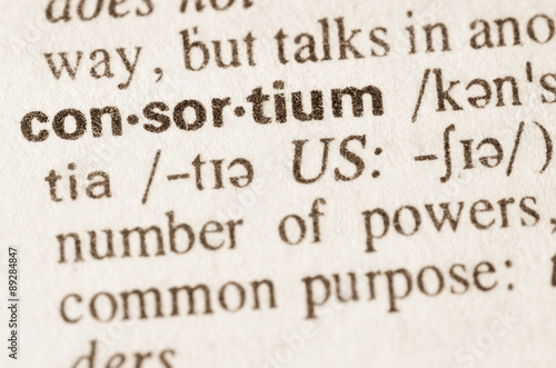 Dictionary definition of word consortium
