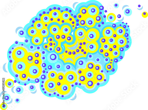 Vector pattern soap cloud