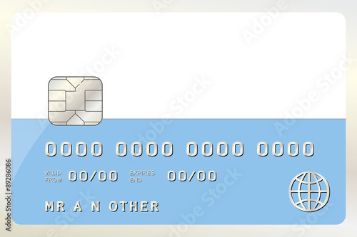 Illustration of a Credit Card with the Card being the flag of  S