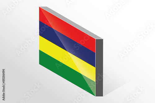 Free Download 3D Isometric Flag Illustration of the country of  Mauritius - GFXLoad