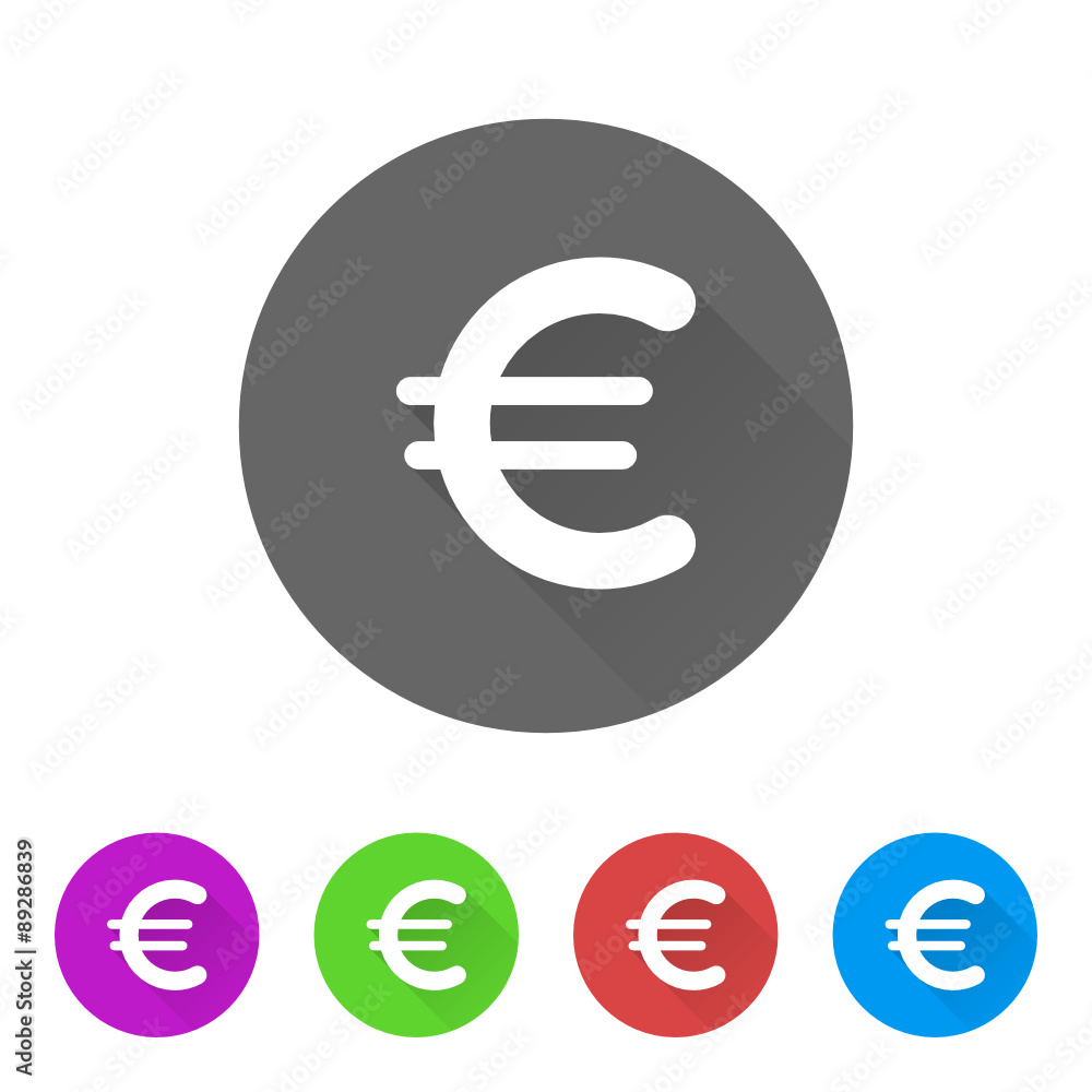 App Icon Long Shadow - 5 Colors