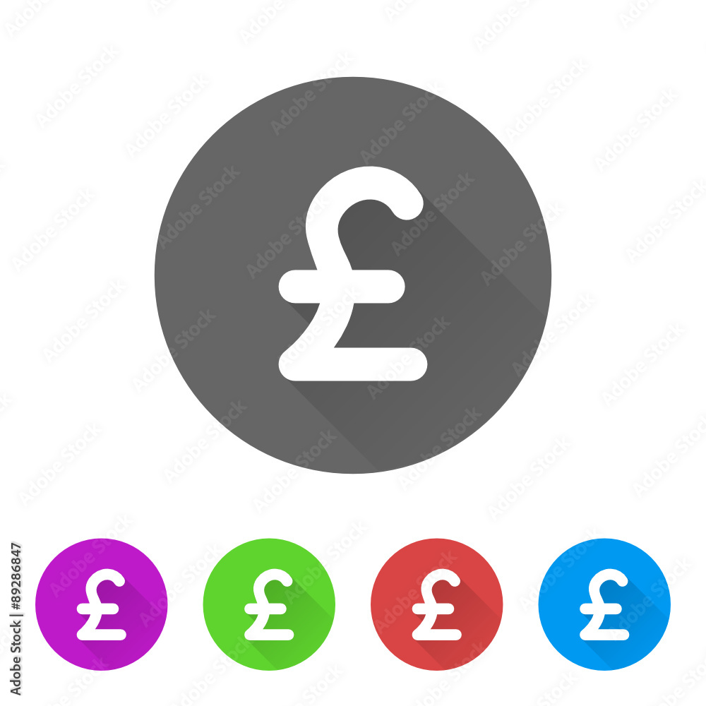 App Icon Long Shadow - 5 Colors App Icon Long Shadow - 5 Colors