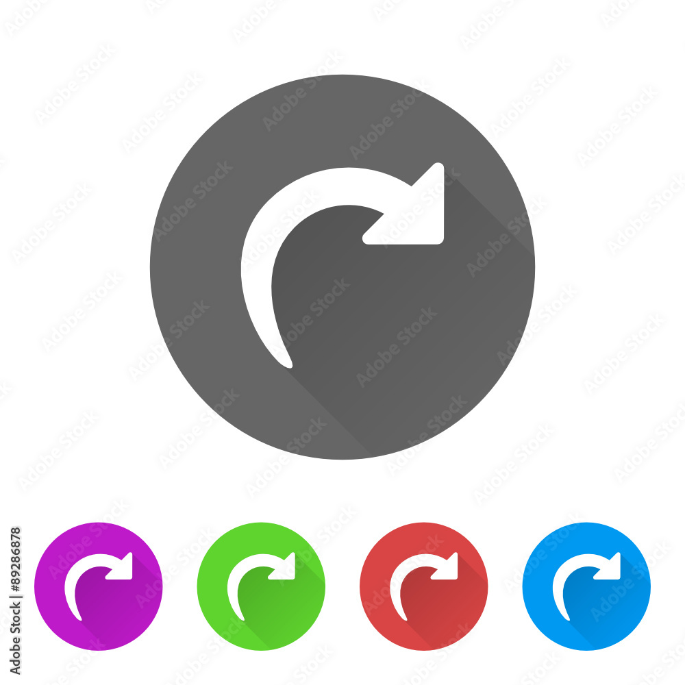 App Icon Long Shadow - 5 Colors App Icon Long Shadow - 5 Colors