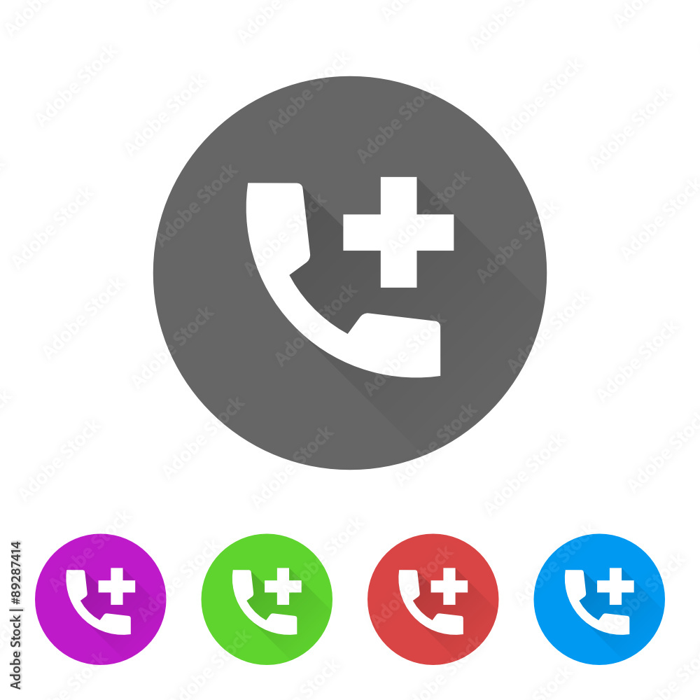 App Icon Long Shadow - 5 Colors App Icon Long Shadow - 5 Colors