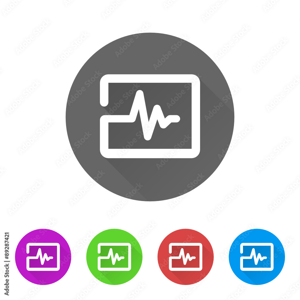 App Icon Long Shadow - 5 Colors App Icon Long Shadow - 5 Colors