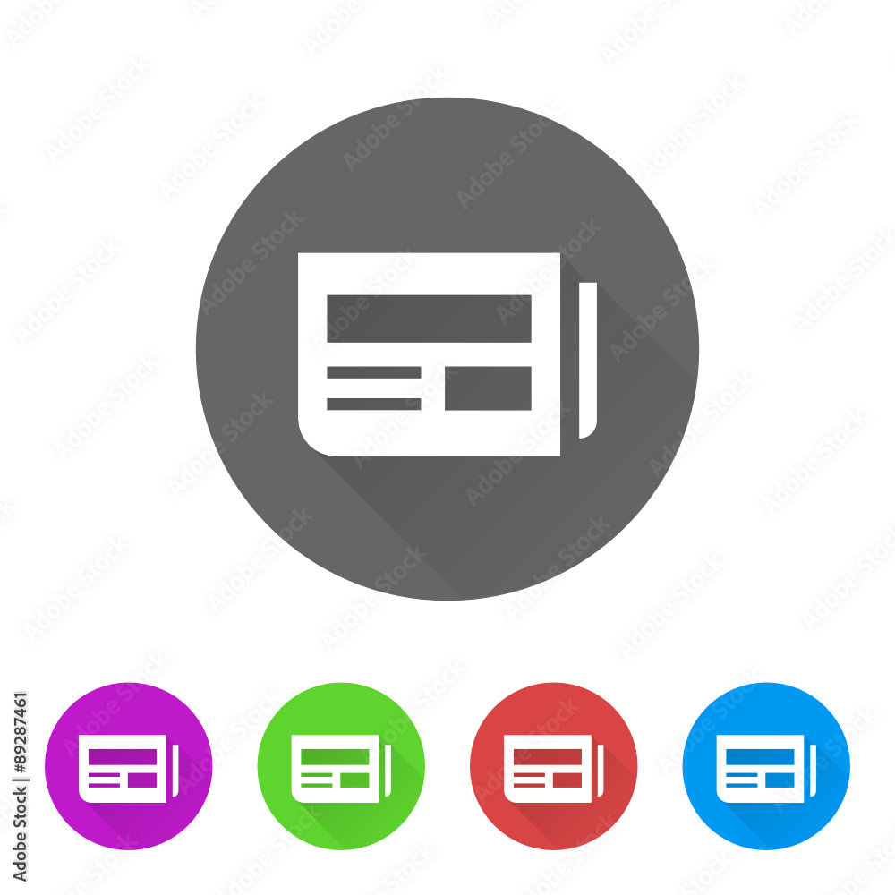 App Icon Long Shadow - 5 Colors App Icon Long Shadow - 5 Colors