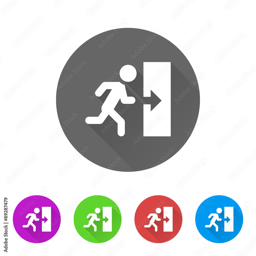 App Icon Long Shadow - 5 Colors App Icon Long Shadow - 5 Colors