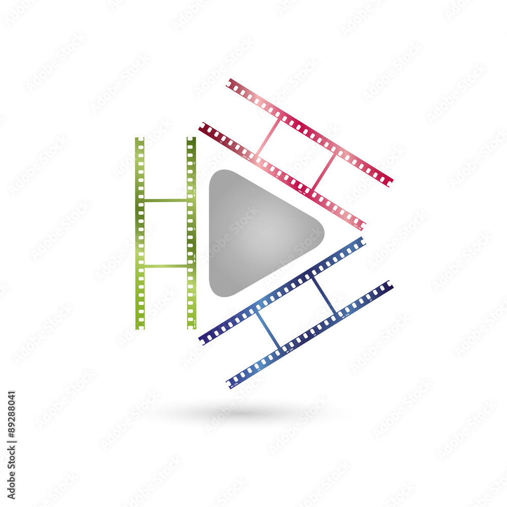 Fototapeta premium Video Logo, Wiedergabe, Video Player