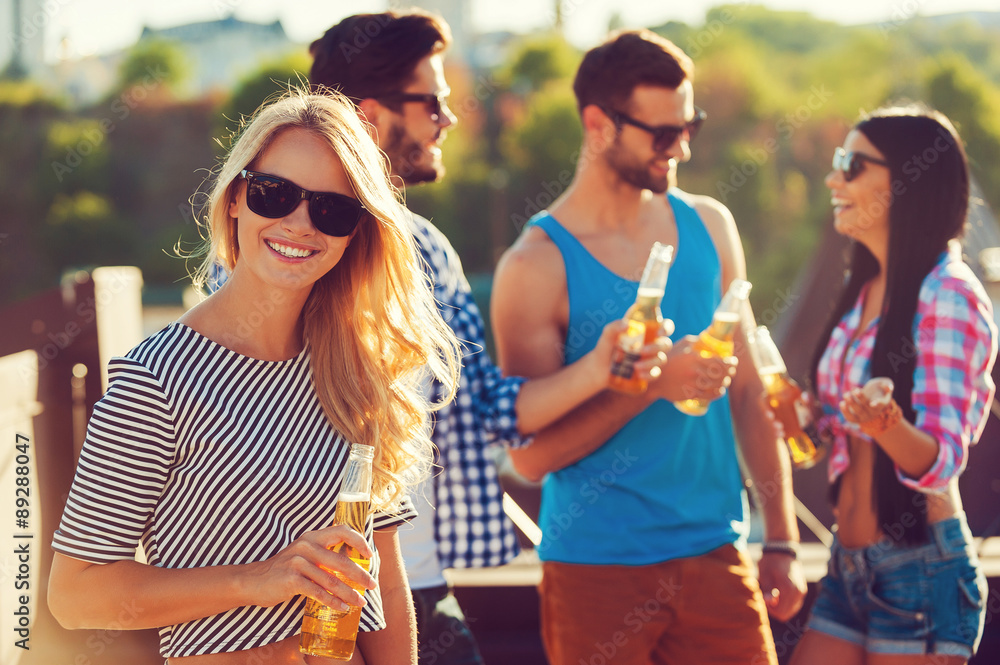 Chilling out with friends. Chilling out with friends.