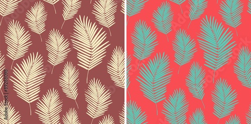 Palm leaves pattern