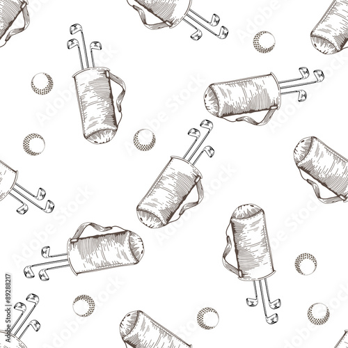golf seamless pattern