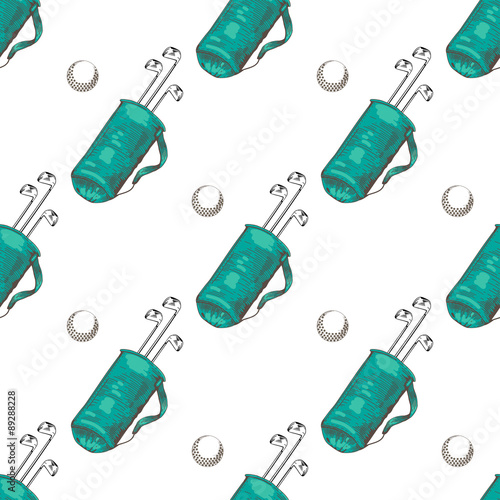 golf seamless pattern