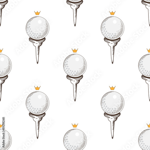 golf seamless pattern