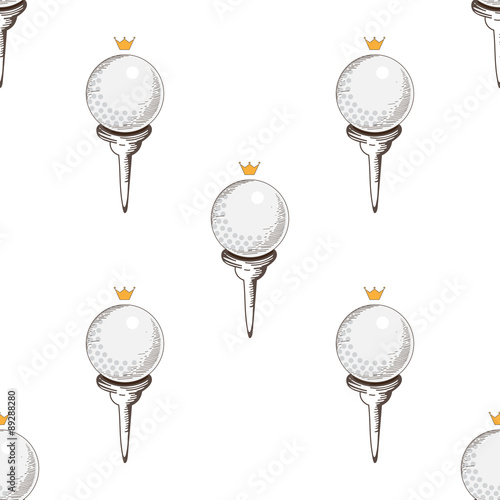 golf seamless pattern