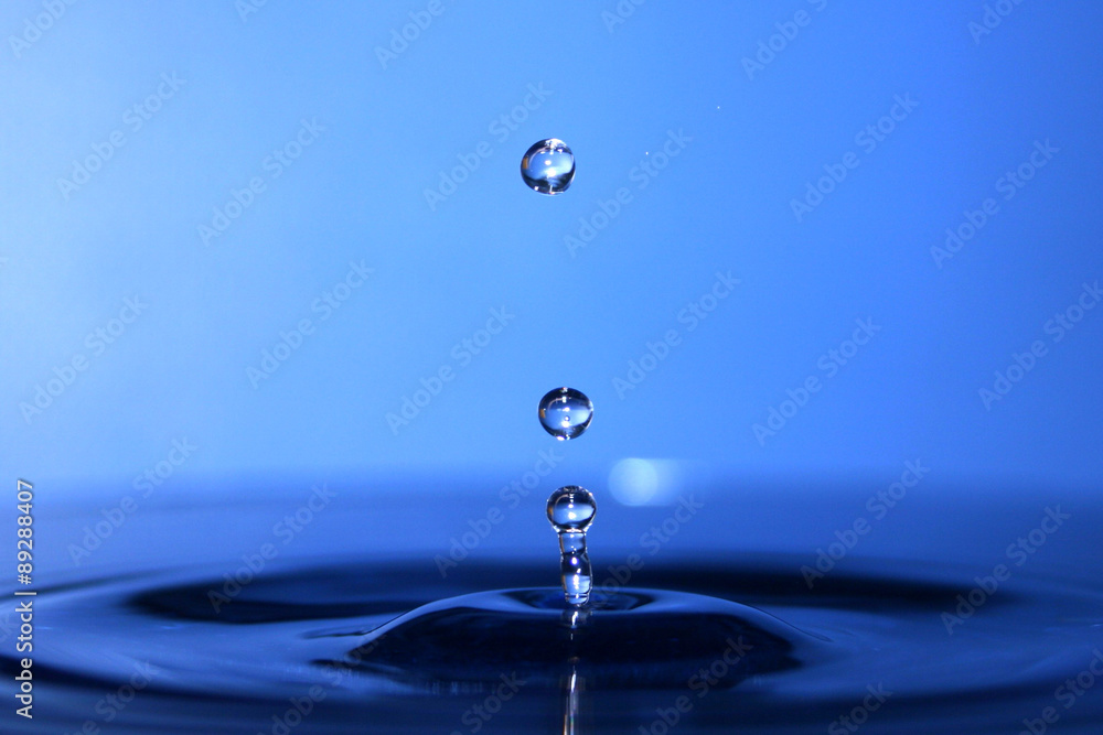 Blue drops