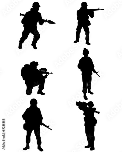 Six soldiers set