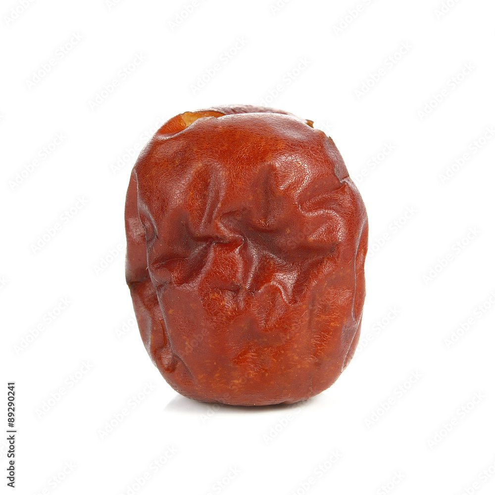 Dried jujube fruits on white background Dried jujube fruits on white background