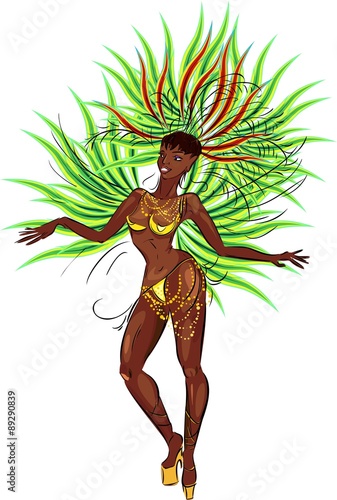 Woman samba dancer