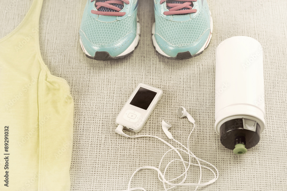 Beautiful sport set for running. Beautiful sport set for running.