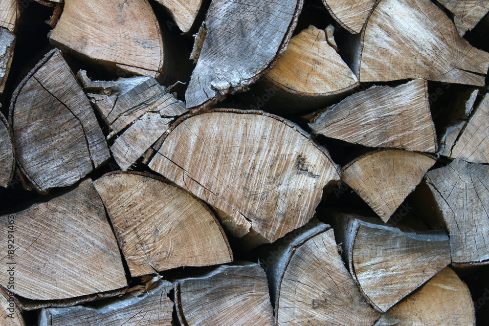 Fototapeta premium Holzstapel Brennholz