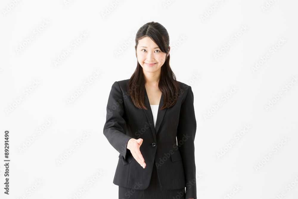 asian businesswoman on white background asian businesswoman on white background