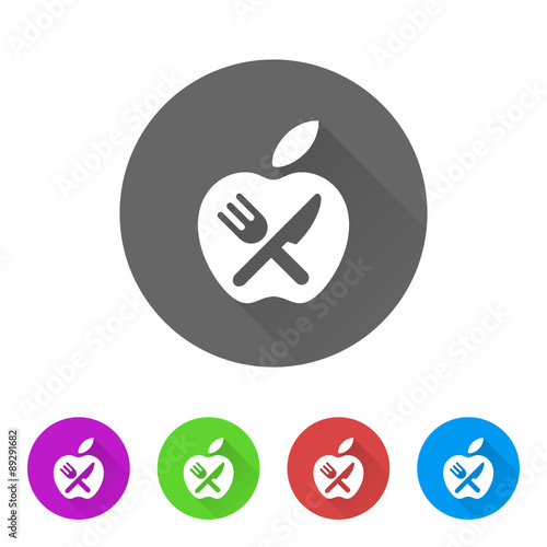 App Icon Long Shadow - 5 Colors