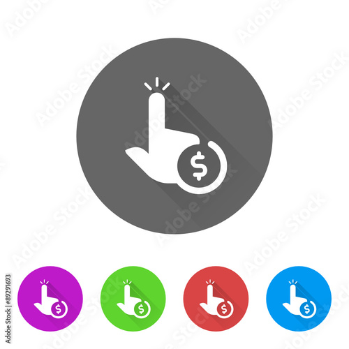 App Icon Long Shadow - 5 Colors