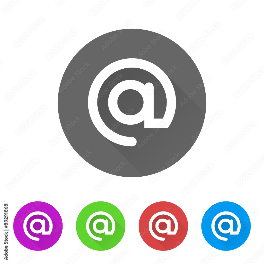App Icon Long Shadow - 5 Colors App Icon Long Shadow - 5 Colors