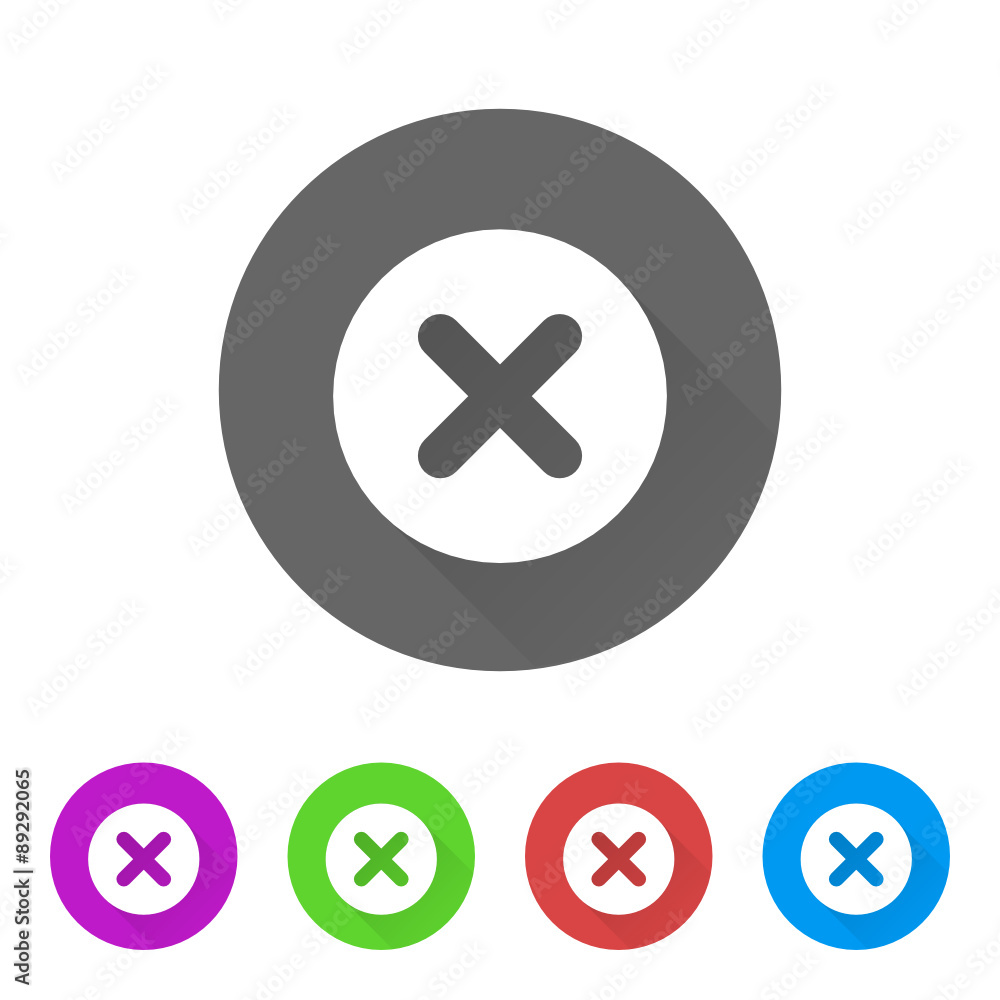 App Icon Long Shadow - 5 Colors App Icon Long Shadow - 5 Colors